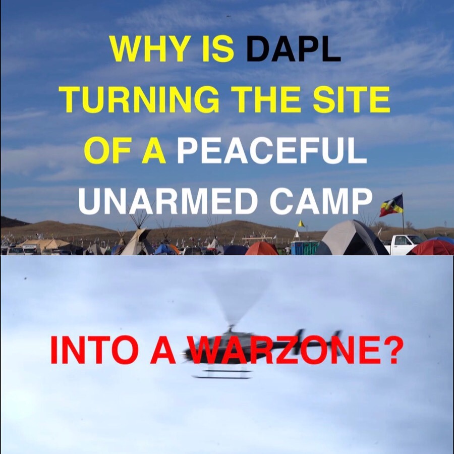 thepryncess:  There are militarized police, along with dapl personnel, who are terrorizing