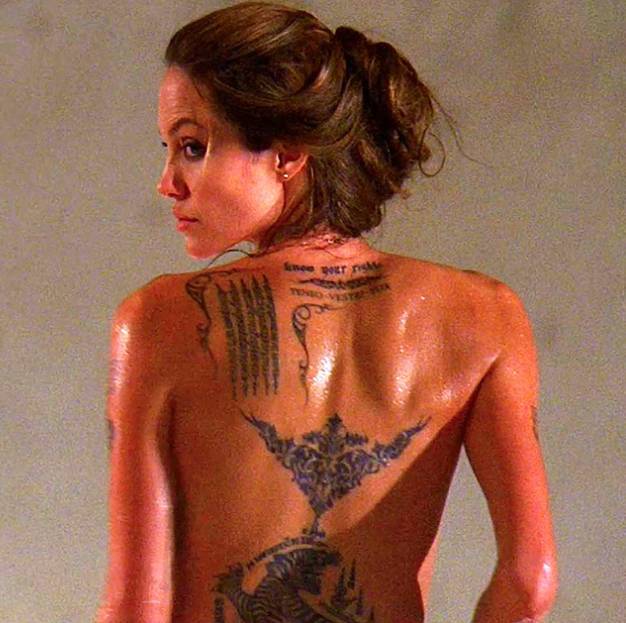 Celebrity tattoos angelina jolie