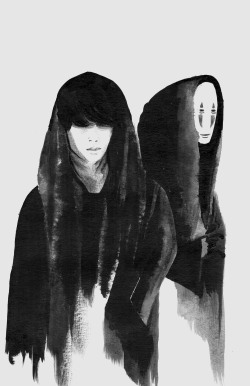 hipthrust:  taemin as spirited away’s kaonashi (no-face) 