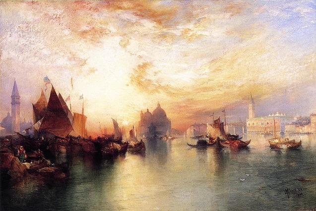 gnossienne: Thomas Moran, Venice from near San Giorgio (1899)