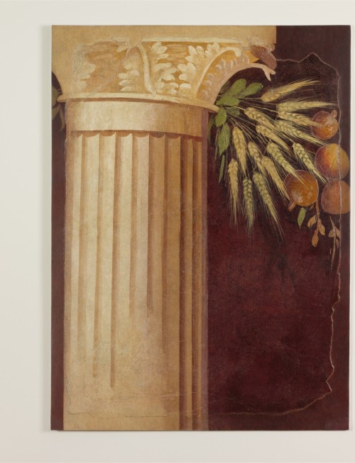 theancientwayoflife:~ Wall painting fragment from the peristyle of the Villa of P. Fannius Synistor at Boscoreale.Period: Late RepublicanDate: ca. 50–40 B.C.Culture: RomanMedium: Fresco