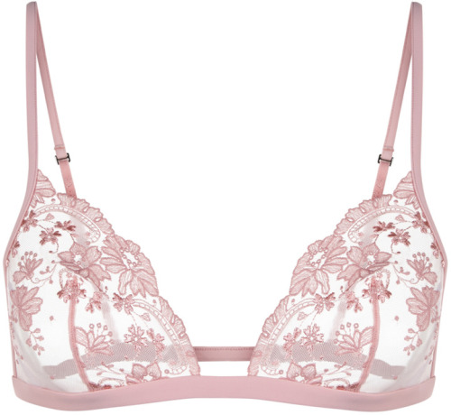 heavenhillgirl:“Stolen roses” bra in embroidered tulle by La Perla 