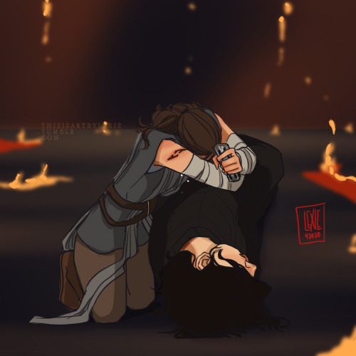 thisisartbylexie:REYLO WEEK 2020: Day 1 - Missing SceneI know that Rey didn’t just leave him lying t