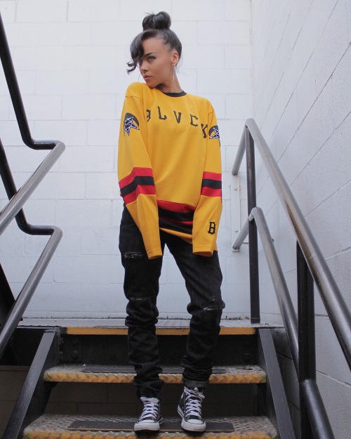 blackfashion:  wearing: blackscale jersey, blackscale mens jeans, converse name:  ASH.   l