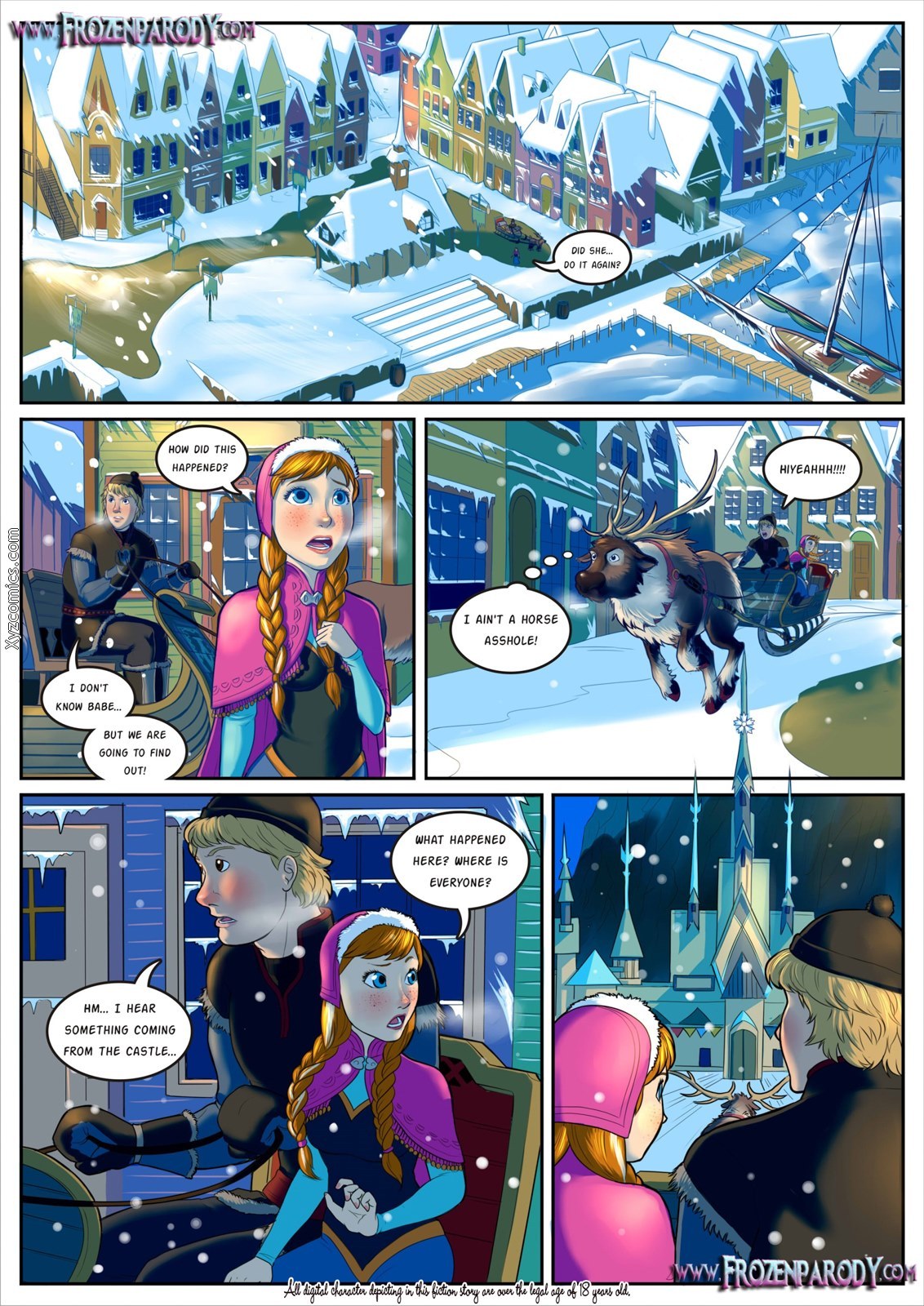 rule-34-porn:  …view all…Frozen Parody Parts 1 - 5[5 Whole Comics - All Fully