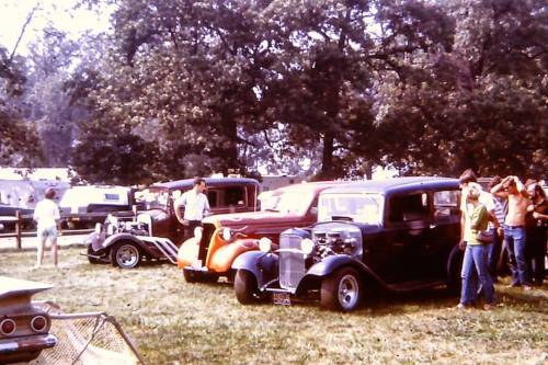 Circa 1970 #shownshine in the grass! #hotrodhistory #canadianhotrods #ford #csra #bignlittles #stanc