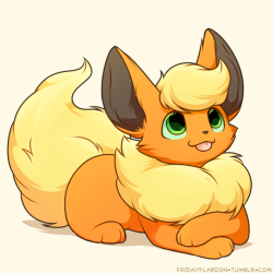 fridayflareon:fire pup <3