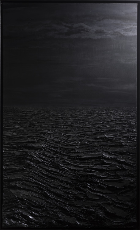thunderstruck9:  Bao Vuong (Vietnamese/French), The Crossing XLVIII, 2021. Oil and acrylic on canvas, 162 x 97 cm.