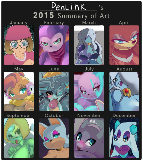 Not really much to say for this year’s summary of art. Though it seems like drawing lidded eyes has become part of my style without me knowing it. I need to work on more comic projects and the ball rolling again. Plus a few other things as well.Oh