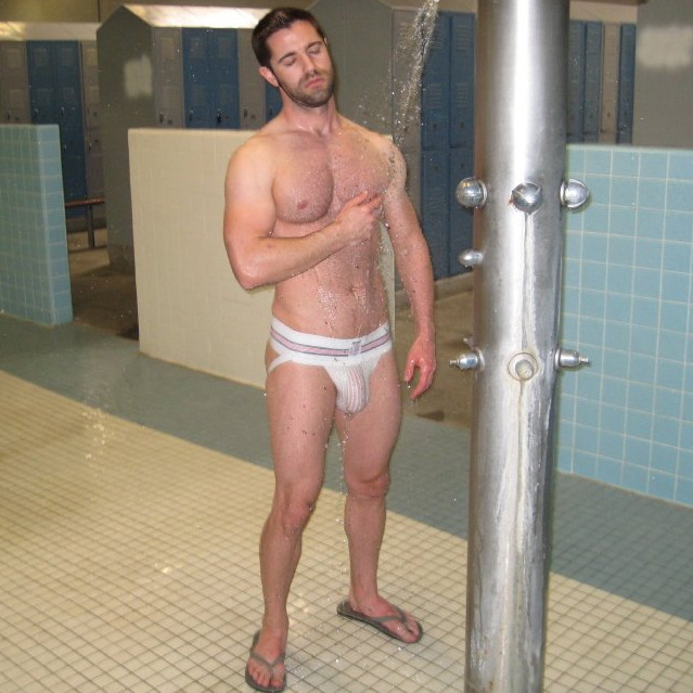 lockerroomboners:  ex-frat-man:  …the Bradley shower room solution.  Not boner