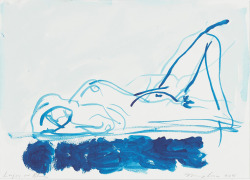 koorik:  Tracey Emin ‘Laying on Blue’,