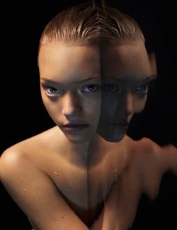 puppetwithapistol:  Gemma Ward by Mario Sorrenti for Calvin Klein Obsession Night, 2005. 