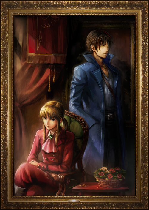 vork-jeff:  Umineko no Naku Koro ni / Chiru - HD PortraitsJust now I noticed, the portrait of EP2 has a old style of color.