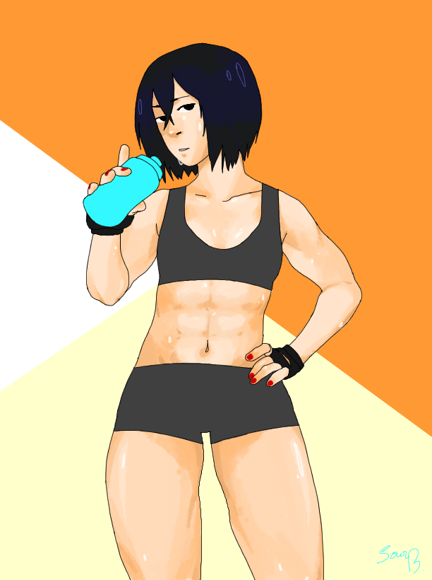 sourbreadscribbles:  &lsquo;kasa be slayin&rsquo; the gym like she slayin&rsquo;