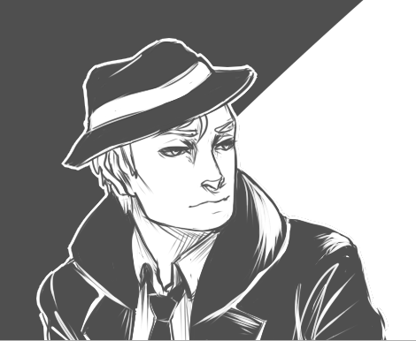 zombiose: Ronnie w/ and w/o hat :3c