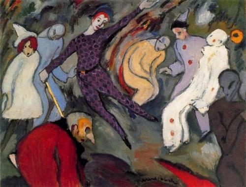 Harlequinade, Albert Bloch, 1911