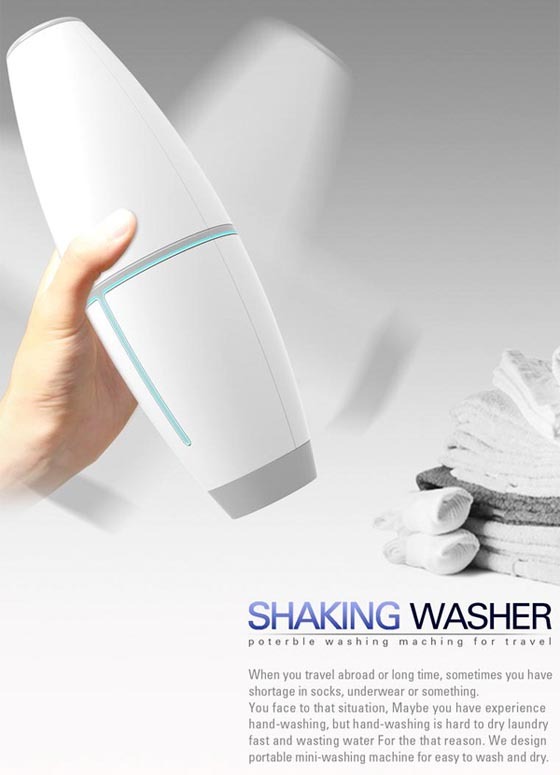 izmia:  Portable Personal Washing Machine for Travelers:Shaking Wash - Gezginler