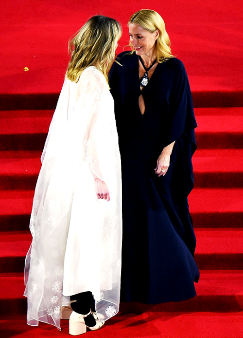 Gillian Anderson and Gabriela Hearst attend The Fashion Awards 2021 at the Royal Albert Hall on Nove