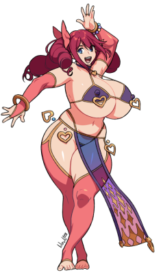 lilirulu:  New OC: Titty Dancer Shirry  Made with Clip Studio Paint Pro | My Commissions [Open] | My Patreon 