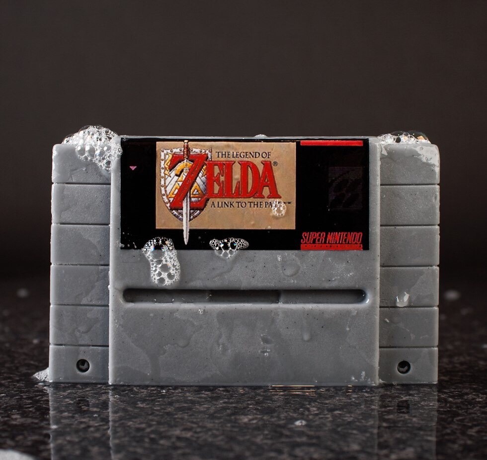 isquirtmilkfrommyeye:  These are all bars of soap made to look like Nintendo game