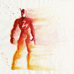 league-of-extraordinarycomics: Superhero watercolors  By  Blule 