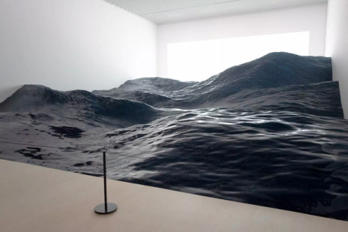 itscolossal:Japanese Art Collective ‘Mé’ Creates a Hyperrealistic Landscape of Ocean Waves at the Mo