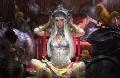 Amored princess  KILART (choe, heonhwa) www.artstation.com/artwork/RXQVA