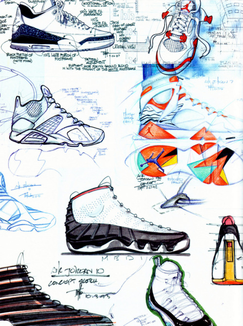 Tinker Hatfield Sketches