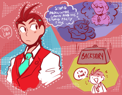 chibigaia-art: its too hot for proper art so i uuuuuuuuuh drew a ton of AA stuff (mostly apollo just