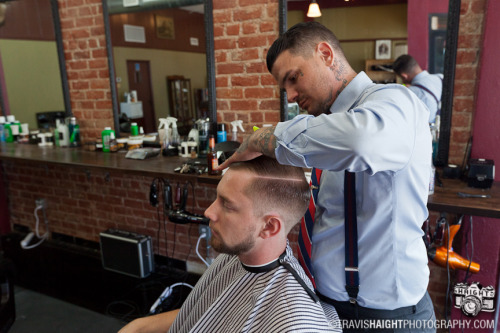 manlyandsons:  Be a man. Manly and Sons Barber Co. in Echo Park, Los Angeles. 