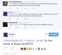 sapphiire-and-ruby:  Rose isn’t Pink Diamond