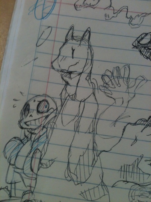 sushinfood:  pkbunny:  What do you mean that i shouldn’t be drawing in class ?  I love your style! 