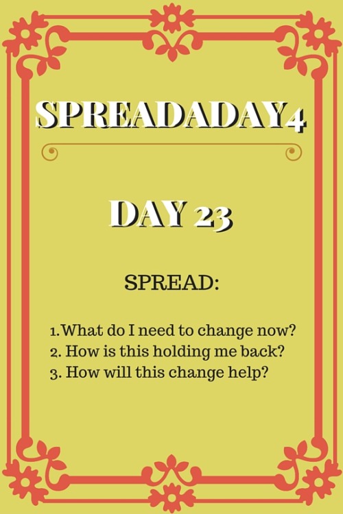 SpreadADay is back, and bringing you all new spreads! Each day a new spread will be posted, as well 