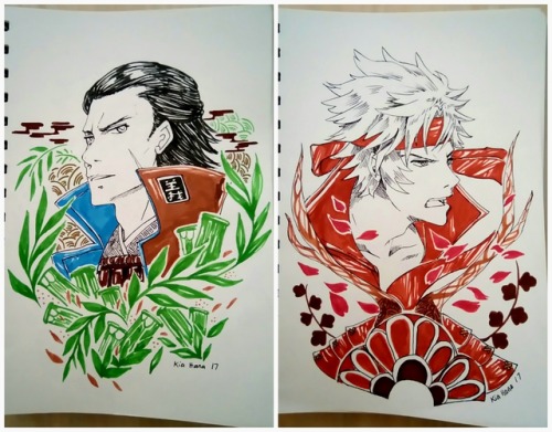 Sengoku Basara bois tht I leik :3PS: I suck at Inktober