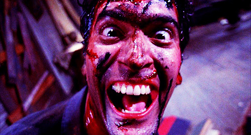 planethorror:  Evil Dead II (1987)  I’ll swallow your soul! 