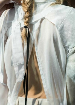 Porn Pics lovecrumbss:ann demeulemeester ss17 details