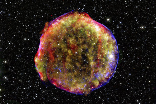 SN 1572. This x-ray shows the remnant of the Supernova, that the famous astronomer Tycho Brahe did o