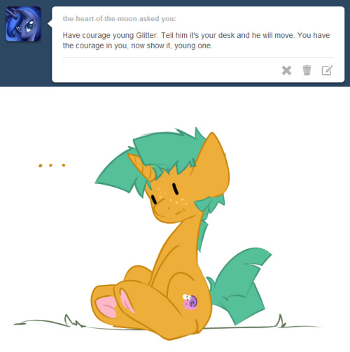 ask-glittershell:  Easier said than done…  x3