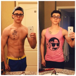 bmitchellxxx:  Before and After the shower