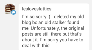 @leslovesfatties   The fact that the posts won&rsquo;t go away gives me pause.