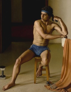 Painting by Chilean artist Claudio Bravo (1936-2011)