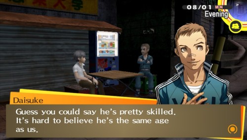 bedsafely:genocidersyosuke:Daisuke worked at Junes and he even praises Yosuke! Daisuke’s so cuteOnly