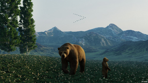 paleoart: Beringia, a story in 4 seasons. Which is your favorite? For those unaware, Beringia was th