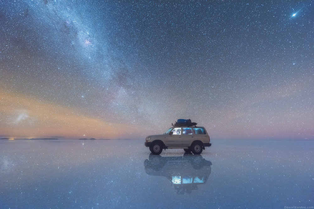 wetheurban:  The Milky Way Reflected Onto The Largest Salt Flat In The World In a