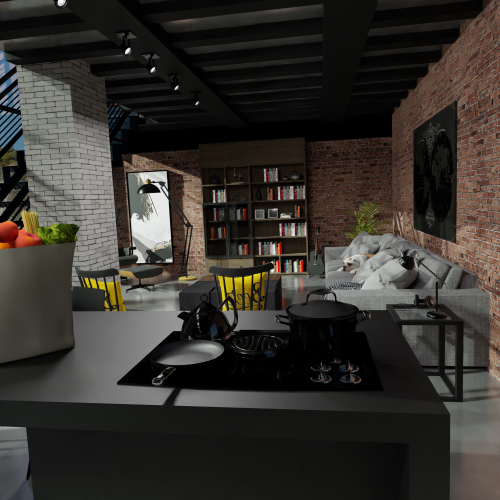 simpledesigner:[SD] *Exclusive* Industrial Loft * Blender Scene (Not in Game) * Eevee and Cycles *