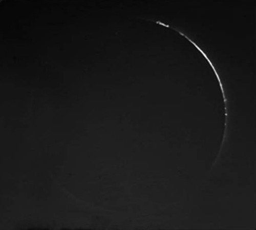 Lick Observatory, Solar Eclipse, September 21, 1922 notes: 40 foot camera, Inst. Exp. Beginning at t