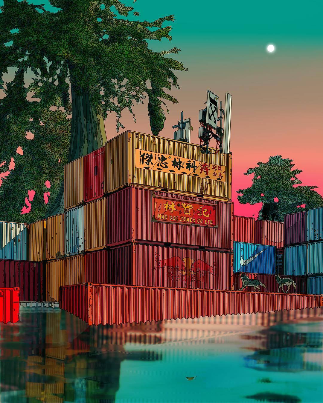 crossconnectmag:  Cyberpunk Illustrations by  Mad Dog Jones  Mad Dog Jones   is the