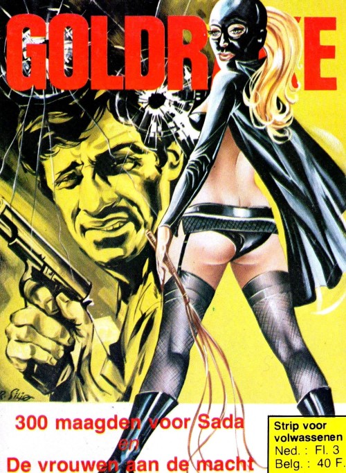 Madame Brutal on the covers of the Italian comic Goldrake. These are the Dutch editions where she is