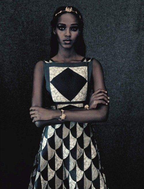 vmagazine:A UNIQUE STYLE - model: Leila Nda - photographer: Paolo Roversi - fashion editor: Panos Yi