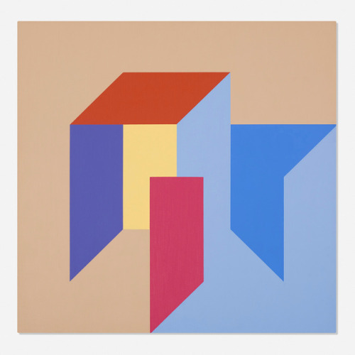 Karl Benjamin (American, 1925-2012), #17, 1988. Oil on canvas, 76.2 × 76.2 cm.